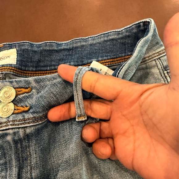 Hudson Jeans Women's Distressed Skinny Jeans - Blue - Picture 15 of 15